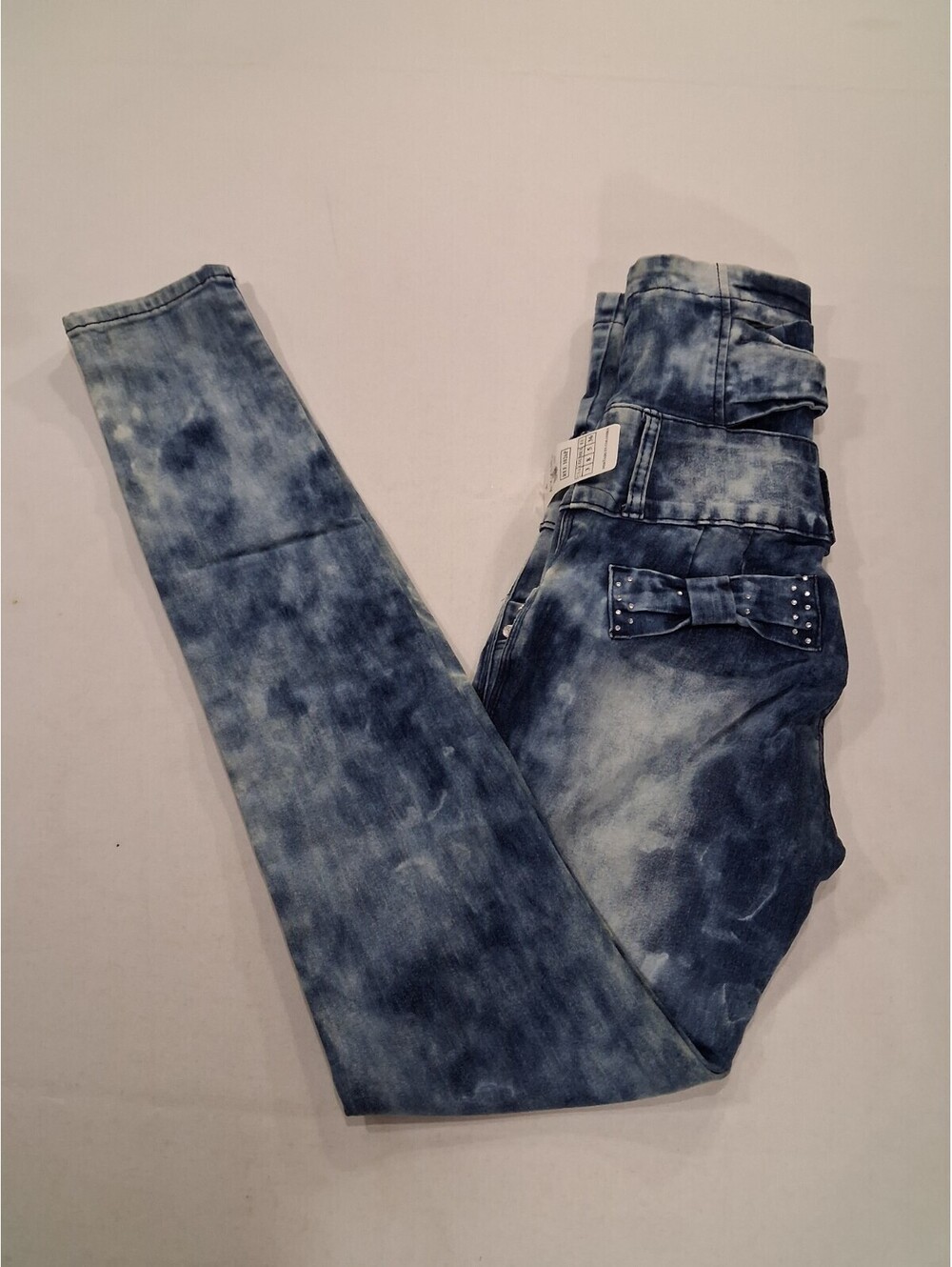 AXXUL Jeans Womens Blue High-Waisted Skinny Stretch Pants 12 (28×31) Lift Effect